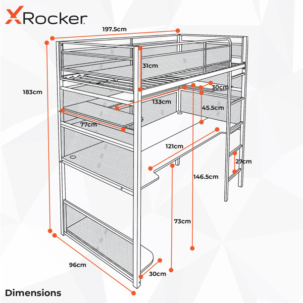 X Rocker Nation Bed by X Rocker & Reviews Wayfair.co.uk